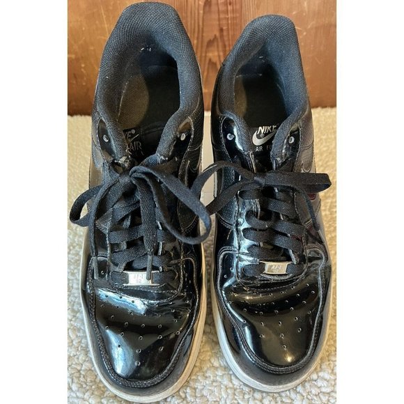 Nike Air Force 1 ’07 Low Men’s Size 11 Black Silver 2010 Release 315122-010 - Picture 3 of 9